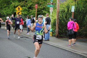 The only way to get a photo without "Runner's Mouth" is to smile at the photographer. 